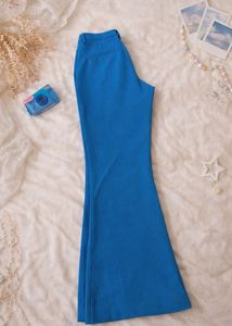 Blue Flared Trousers
