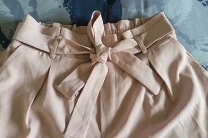 Solid women pink high waist shorts😍