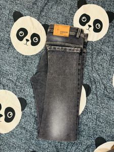 Faded Black Wash Denim Jeans