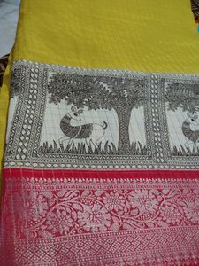 Purple &amp; Teal Handloom Saree