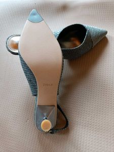 Silver Glittery Heels
