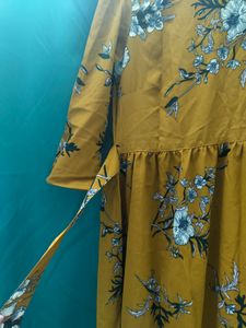Mustard Colour Casual Dress