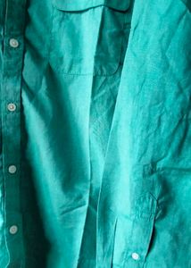 Teal Button-Down Shirt