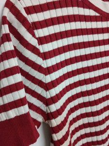 Striped Ribbed Crop Top