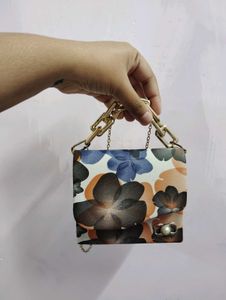 Floral Mini Top Handle Bag