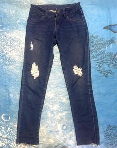 Ripped Dark Wash Jeans