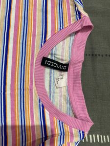 H&amp;M Striped Crop Top