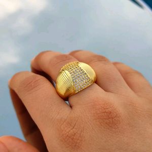 18k Gold Plated Bossy Ring