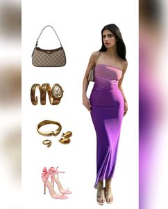 Purple Ombre Tube Dress