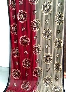 Chiffon Saree With Heavy Sequence Work