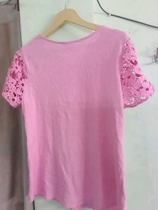 Pink Lace Top