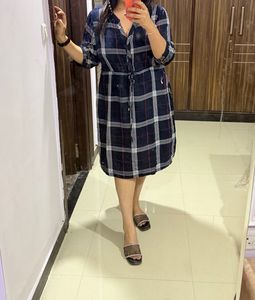 gia check  Shirt Dress bust size 44-46-48