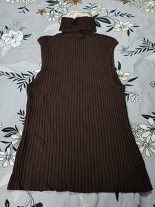 Sleeveless Turtleneck Top