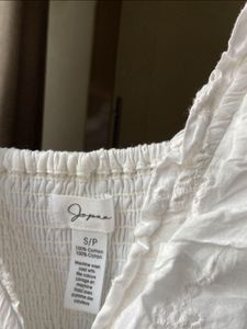 White Eyelet Mini Dress