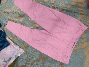 Zara Pink Trouser Pant For Women