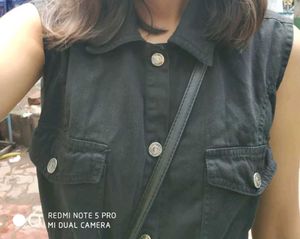 Black Denim Dress