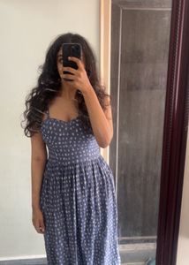 Blue Corset Maxi Dress