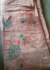 Cotton Pink Unstitched Suit 🎀