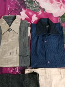 Men Full Sleeves Shirt And Pant
