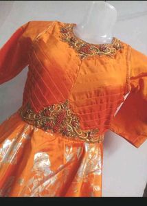 🎉Orange Ethnic Gown