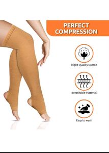 Tan Color Viscco Medical Compression Stockings