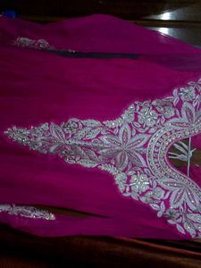 Pink Embroidered Kurti