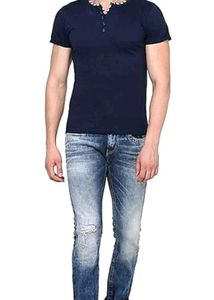 Navy Henley T-Shirt
