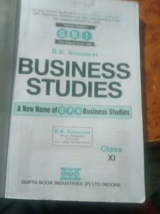 Business Studies Class XI Textbook
