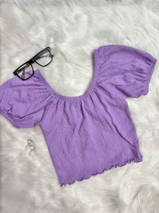 CUTE LAVENDER TOP
