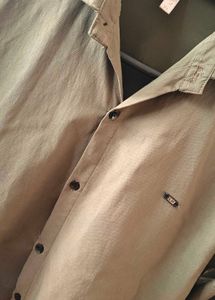 Olive Green Stretchable Shirt
