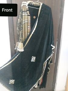 Designer Burberry print Kurti + Dupatta