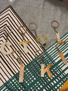 Alphabetic Resin Keychains