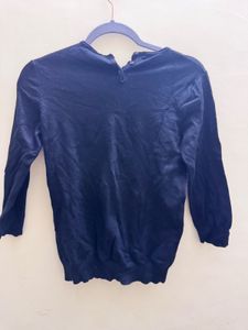 Navy Blue Knit Sweater