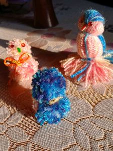 Handmade Yarn Bird Set