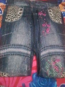 Embellished Denim Jeans