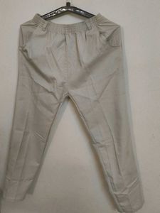 Khaki Elastic Waist Pants