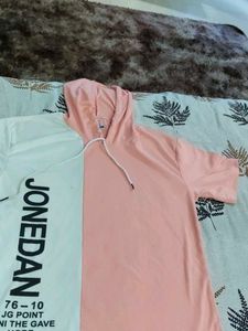 Graphic Print Hoodie T-Shirt
