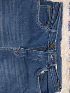HIGH RISE BOOTCUT DARK BLUE COLOUR JEANS