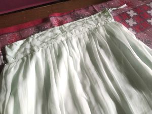 3 Peice White Embroidered Anarkali Suit
