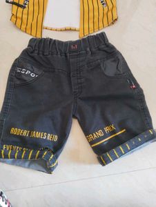 Denim Shotti With Cap Jacket