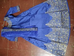 Elegant Blue Ethnic Gown