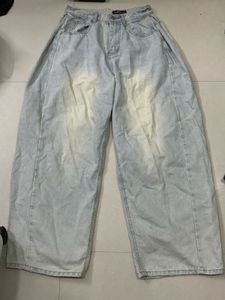y2k fashion aesthetic Light Wash Wide Leg Jeans
