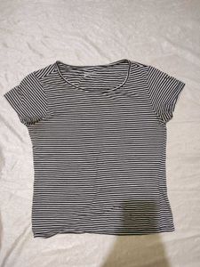 Striped Round Neck Top