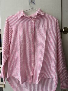 Pink Striped Button-Down