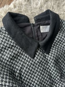 Houndstooth Contrast Dress