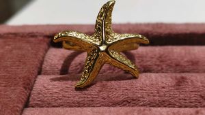 Ocean Sea Beach Starfish Ring