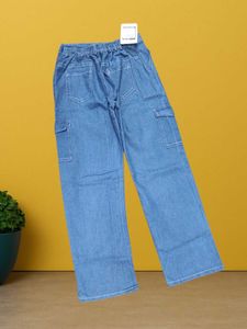L@36 Size-28  Wide Leg Denim Jeans