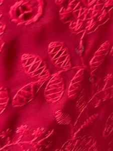 Red Embroidered Kurta