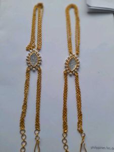 AD Jwellery Set Along With Hathphool