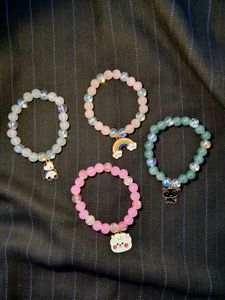 Beaded Charm Bracelet Collection